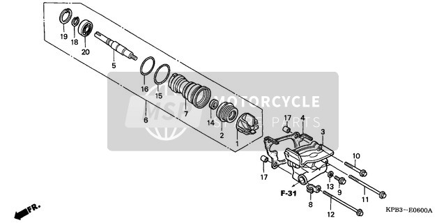 Honda NSS250 2002 Wasserpumpe für ein 2002 Honda NSS250